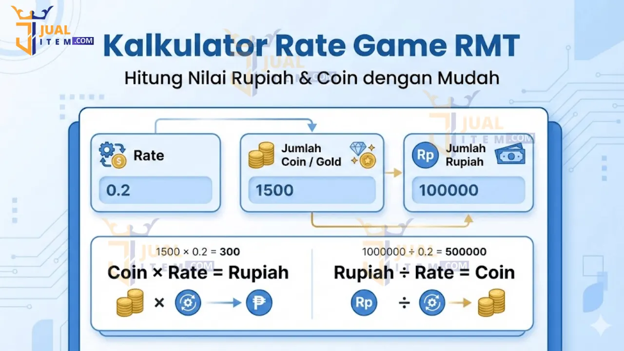 Kalkulator Rate Game RMT: Hitung Gold ke Rupiah Secara Otomatis